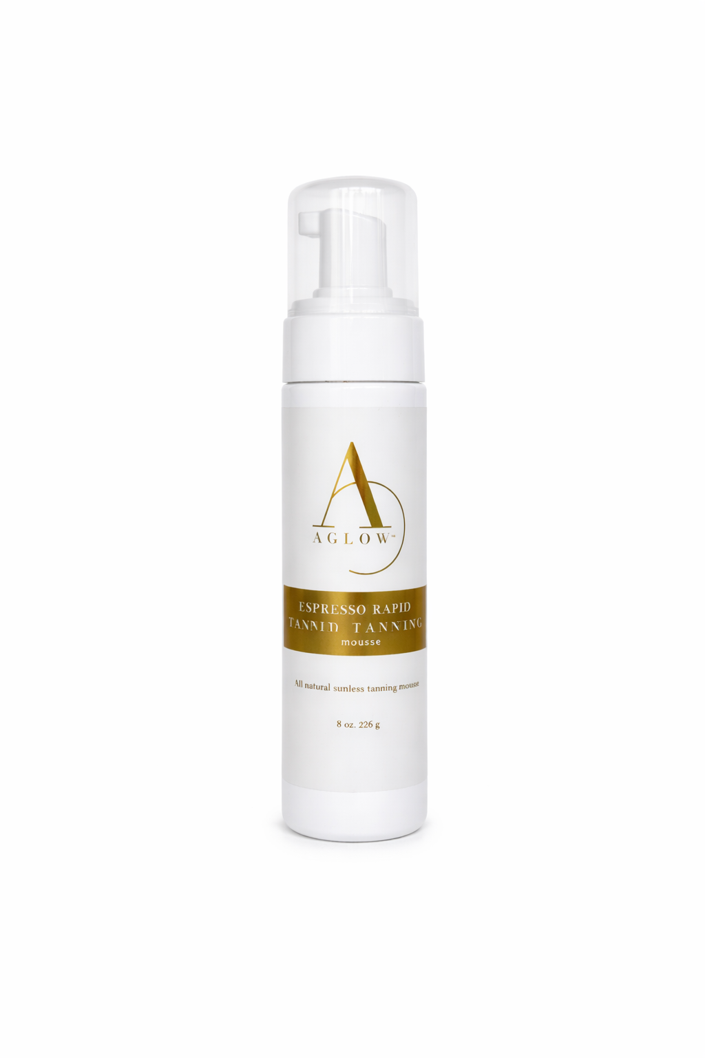 AGLOW Espresso Rapid Tanning Mousse 8oz Retail Pack (4 Units) (AGLOW PRO)