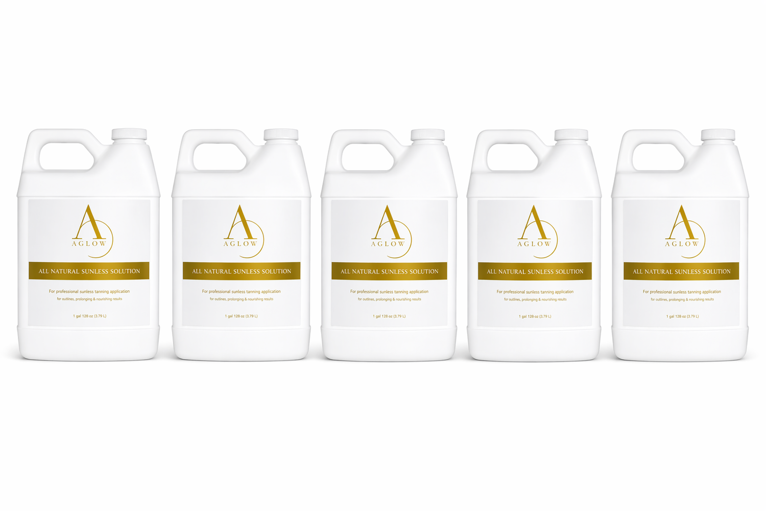 Aglow® Pro Artist Starter Kit – 5 × 8 oz Spray Tan Solutions