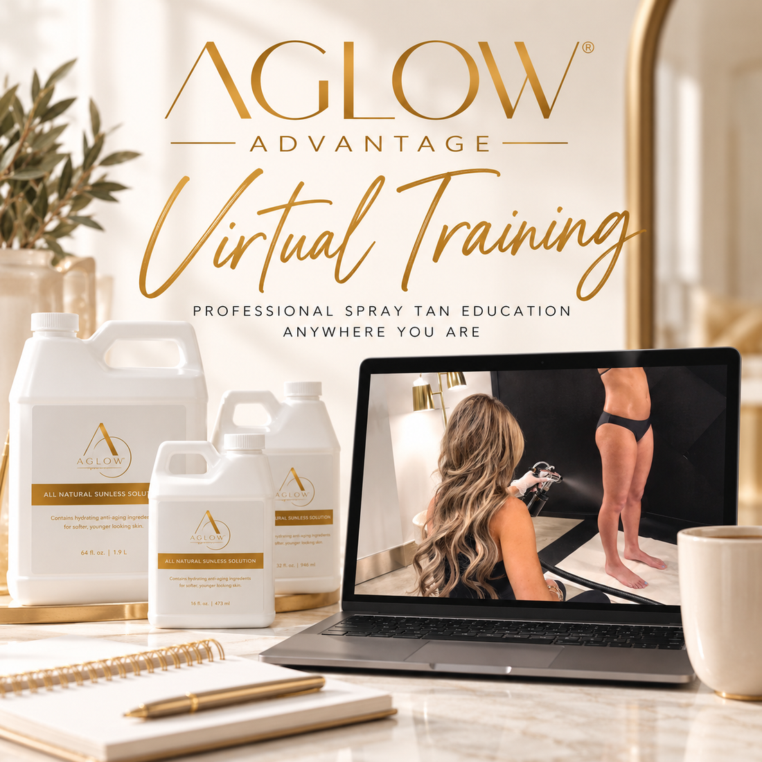 AGLOW Advantage | Virtual Spray Tan Training Program